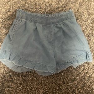 Blue Aerie Shorts with Ruffle